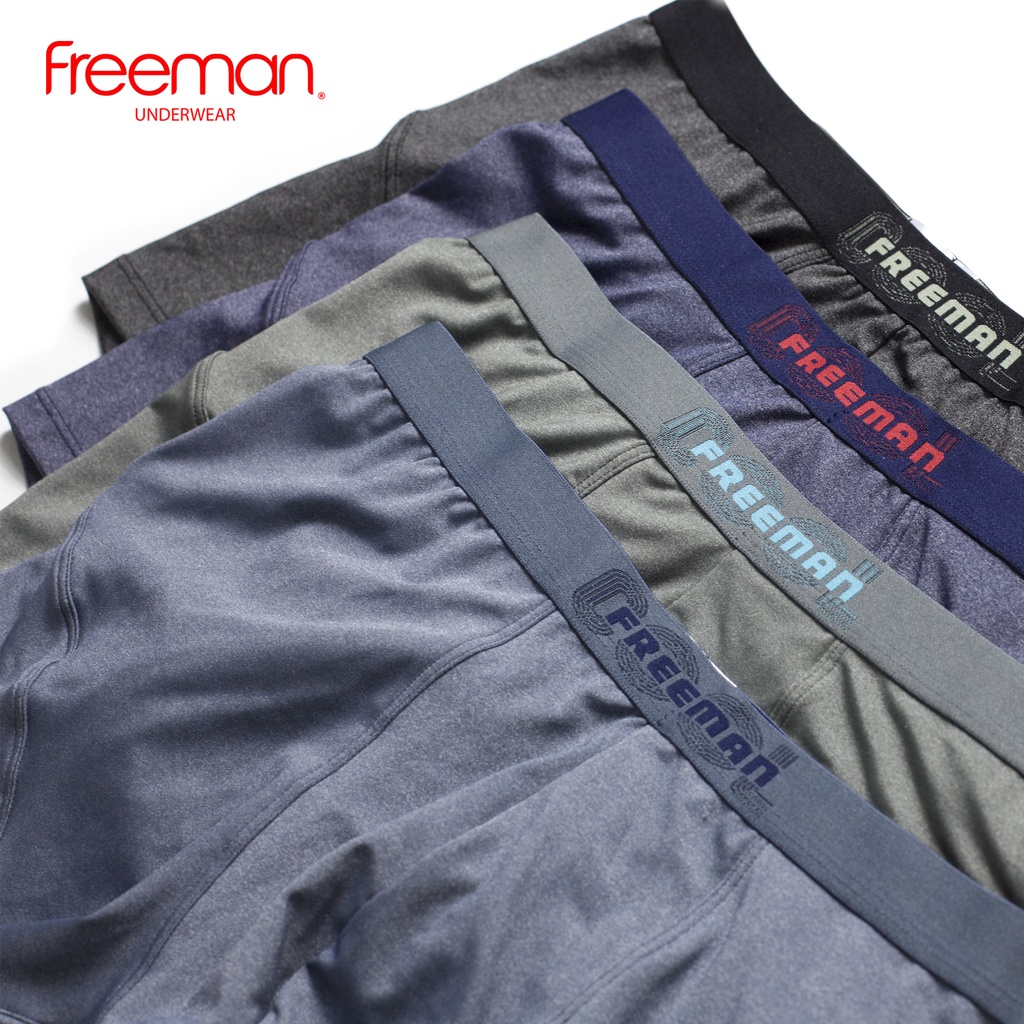 Quần boxer nam chất liệu thun lạnh cao cấp, co giãn tốt, thiết kế thời trang trẻ trung Freeman  6529