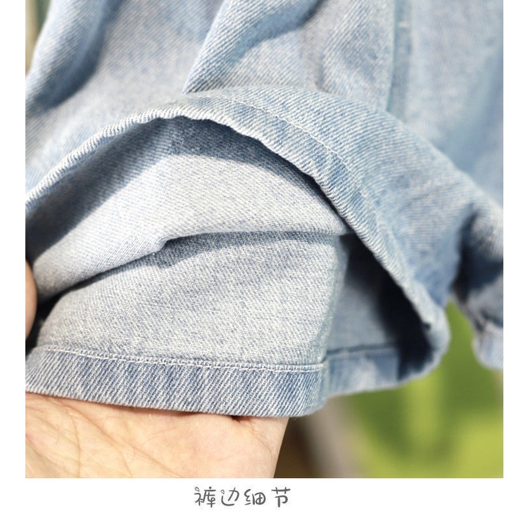 Quần Short Denim Đính Nơ Thời Trang Mùa Hè Mới 2022 Cho Bé Gái
