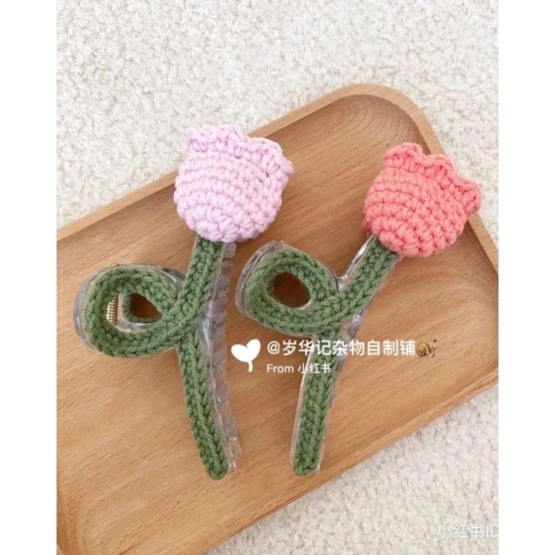 Kẹp càng cua móc len_handmade