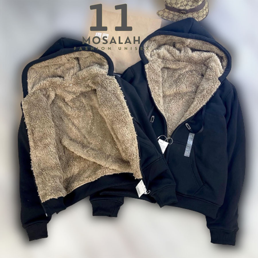 Áo khoác lót lông, áo hoodie lót lông cừu mũ liền nam nữ cao cấp .mo13 | BigBuy360 - bigbuy360.vn