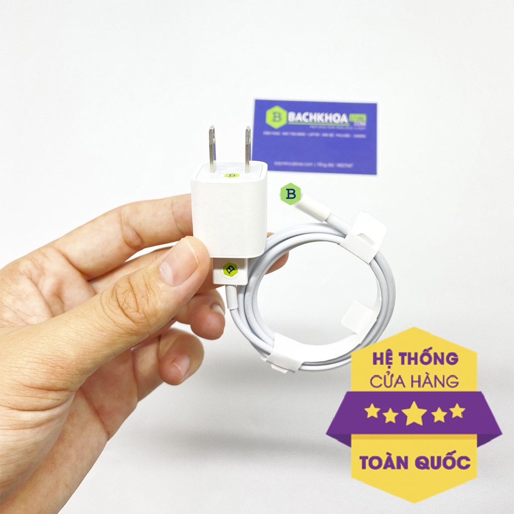 Bộ sạc iP chính hãng - Bền bỉ, chắc chắn dành cho iP5,5s,6,6s,6plus,7,7plus,8,8,plus,x,xs,xsm,xr,11