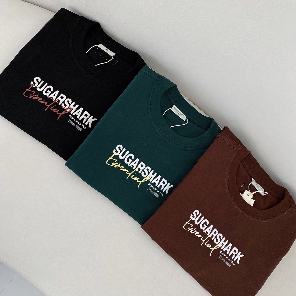 Áo Thun Basic In Nổi LocalBrand SUGAR SHARK " Signature Tee " Tay Lỡ Unisex Nam/Nữ | BigBuy360 - bigbuy360.vn