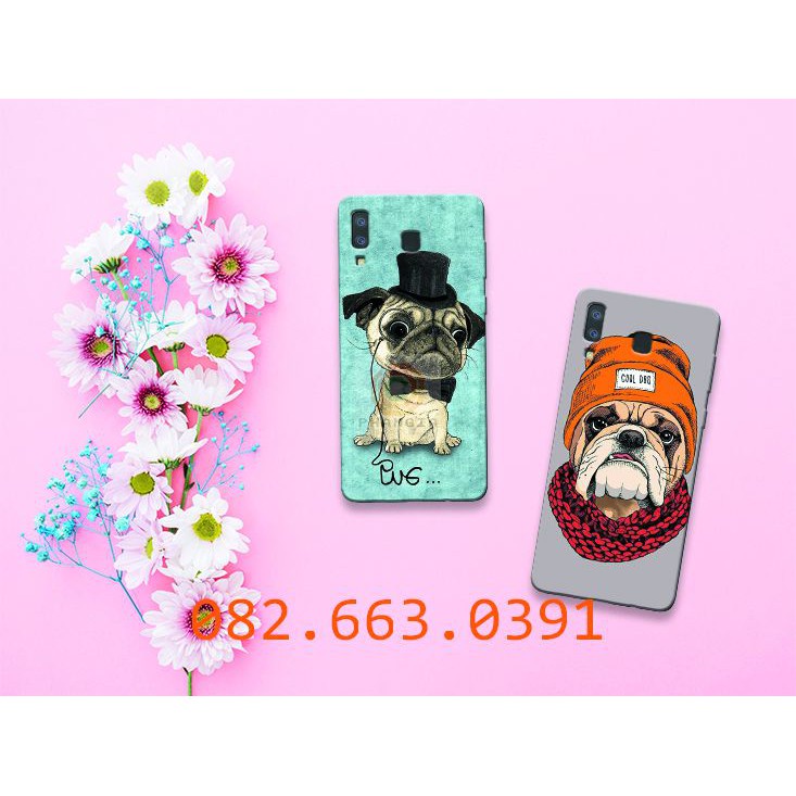 Ốp lưng Samsung A8 Star dẻo in hình chú chó cute