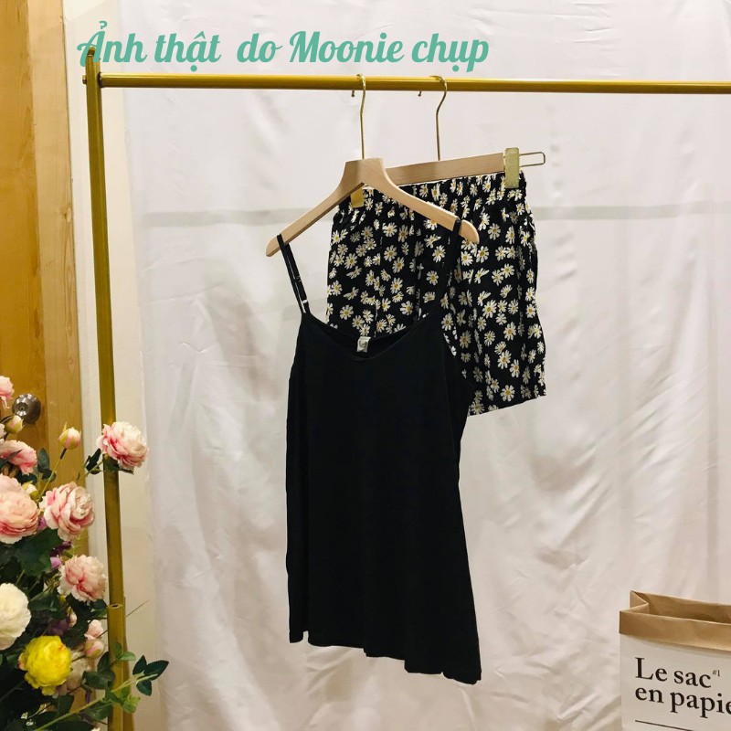 [5 Màu] Bộ Đồ Ngủ Nữ 2 Dây/ Bộ mặc Nhà Nữ Hè Chất Cotton Đẹp (Có Miếng Lót Ngực) | BigBuy360 - bigbuy360.vn