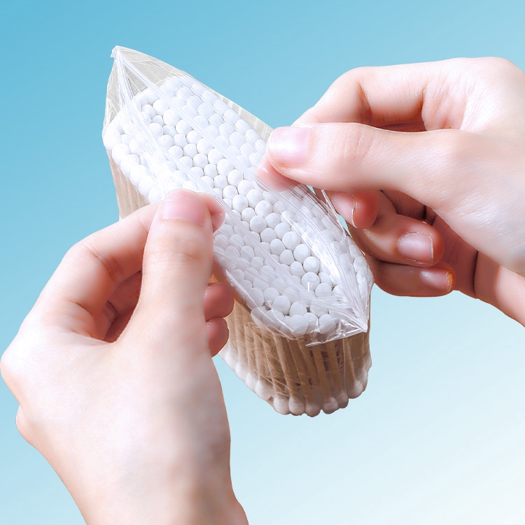 Bộ 100 tăm bông bằng cotton tre hai đầu vệ sinh tai/ mũi tiện dụng