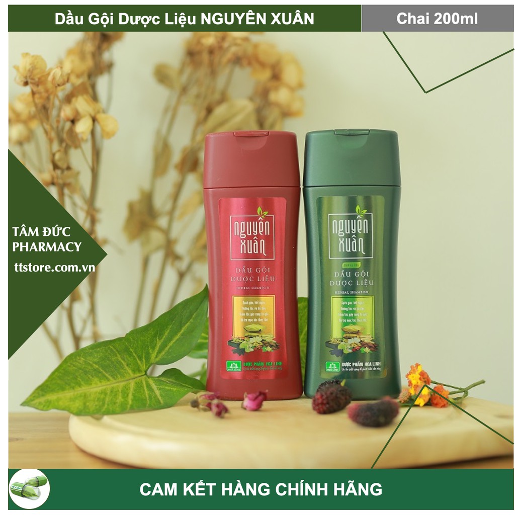 Dầu Gội Dược Liệu NGUYÊN XUÂN [Chai 200ml] - Dưỡng tóc và da đầu từ gốc, giúp tóc khoẻ, suôn mượt