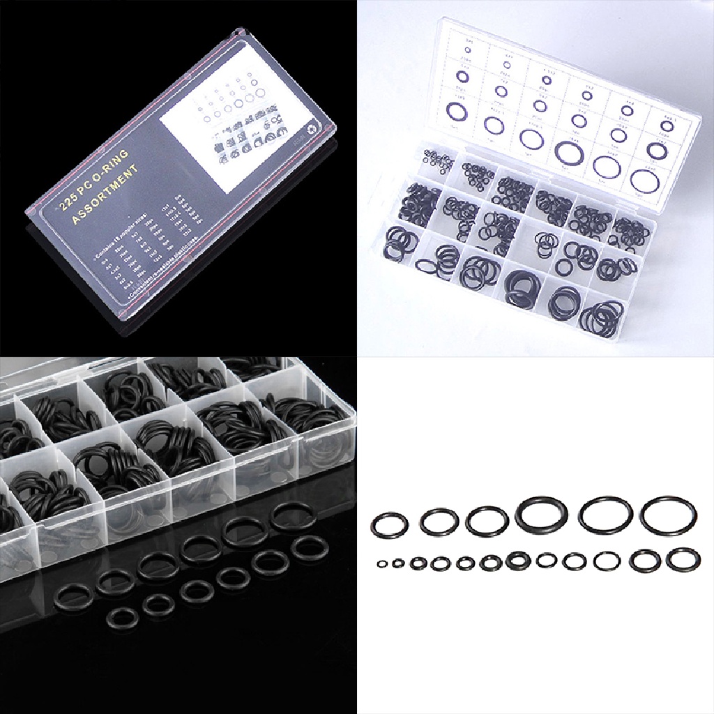 / / 3c Phụ Kiện / 225 Vòng Đệm Cao Su Đen Hình Chữ O Cho Xe Hơi