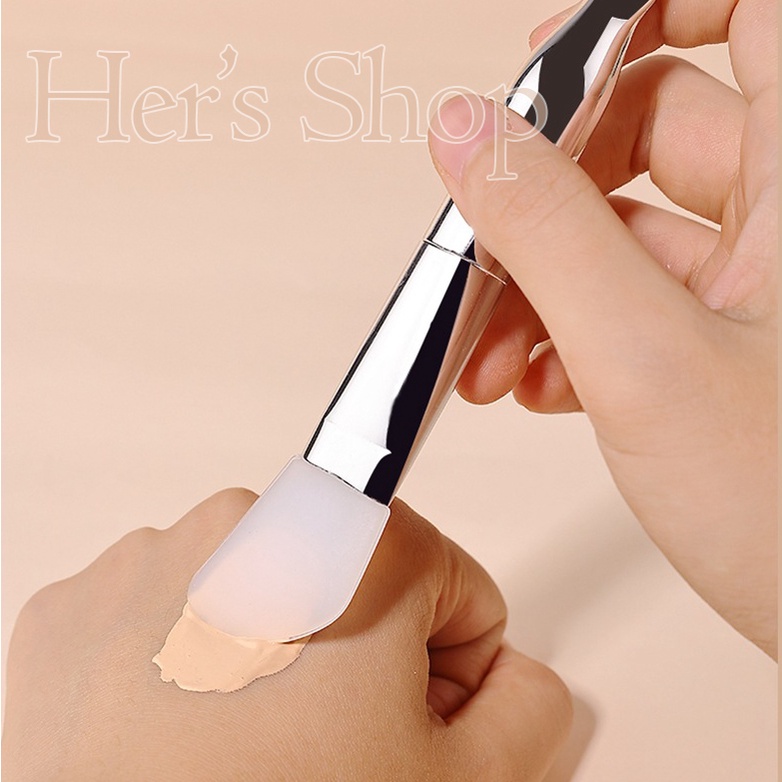 Cọ Đắp Mặt Nạ Chăm Sóc Da 2 Đầu Cao Cấp Tiện Dụng - Cọ Silicone Và Sợi Lông Mềm Nhỏ Gọn Quét Mặt Nạ Chuyên Nghiệp