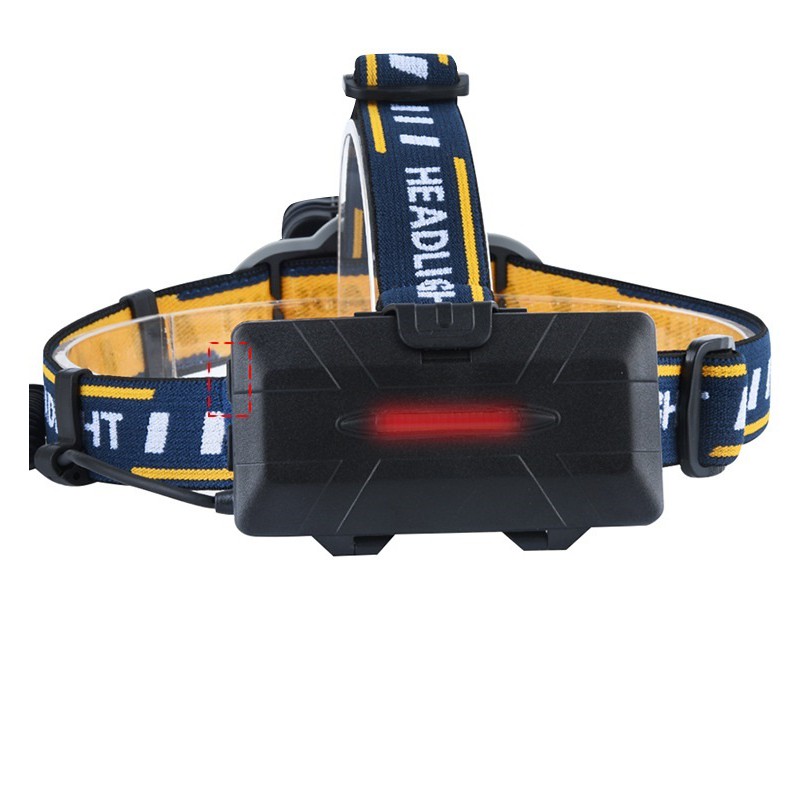 Đèn pin đội đầu 8 bóng led siêu sáng. kèm 2 pin sạc dung lượng cao và cáp sạc