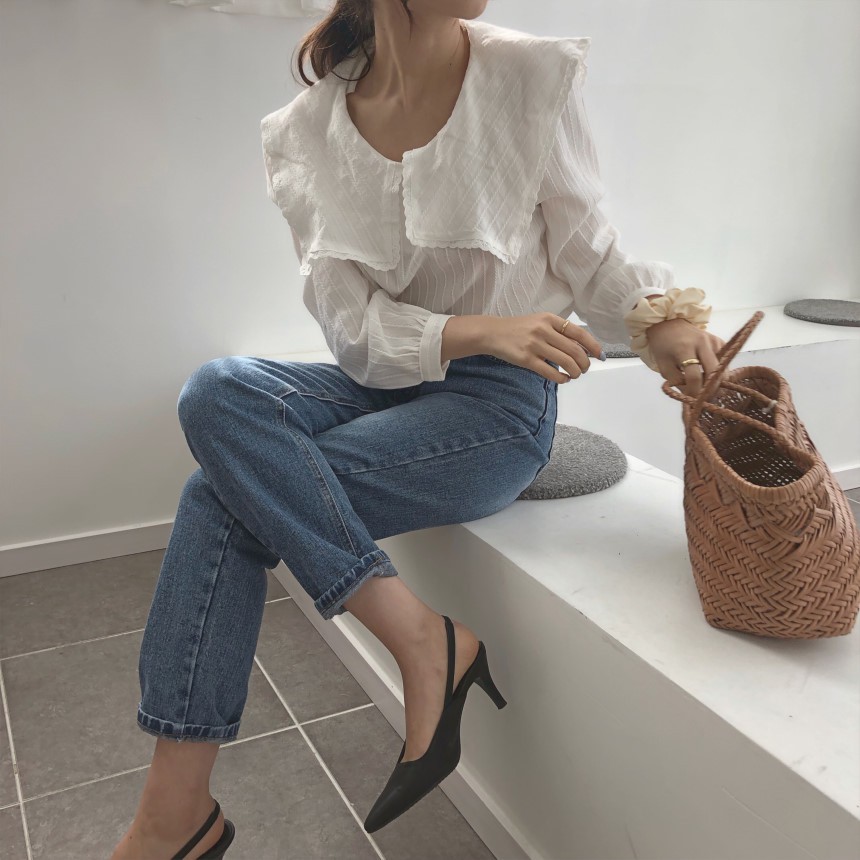[SALE CHÀO HÈ] Áo sơ mi nữ cổ vuông 2 màu cực xinh full size