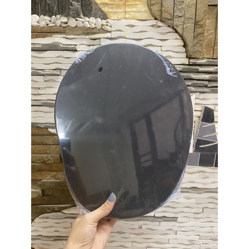 Gương Soi Gáy 1 Mặt Cho Hair Salon, Barber Chuyên Nghiệp Hình Tròn (Đen)