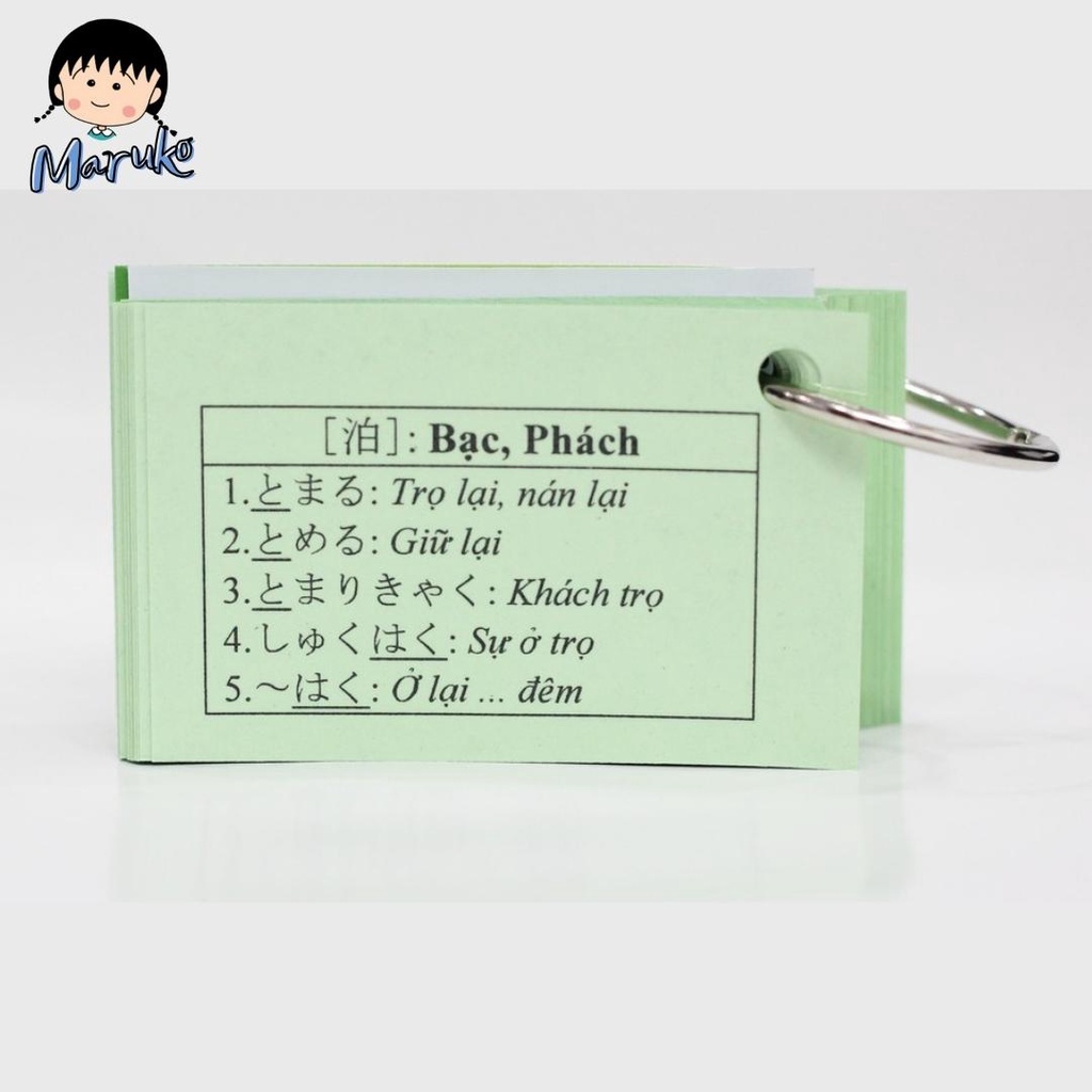 Thẻ Học Tiếng Nhật Kanji N3 Tái Bản Mới Nhất - Flashcard Kanji N3