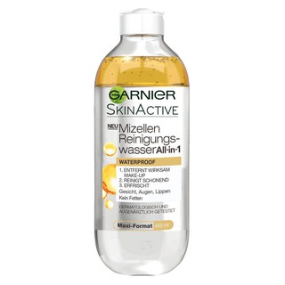Nước Tẩy Trang Garnier Hai Lớp Cho Make-up Không Thấm Nước, 400 ml.