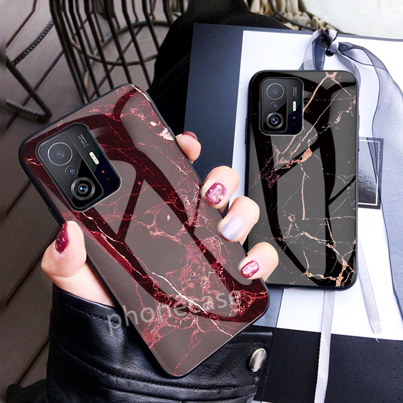 Ốp điện thoại kính cường lực chống sốc chống rơi dành cho Xiaomi mi 11 Pro Lite 5G NE 11T Pro
