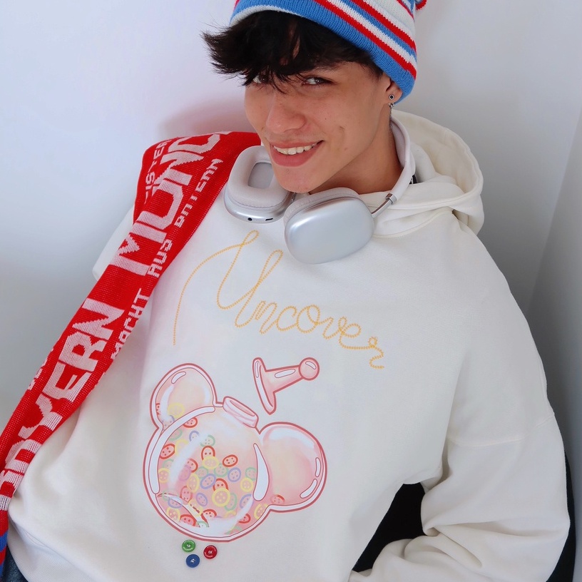 Áo Hoodie Uncover Buttons