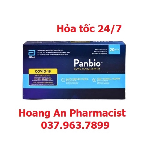 Test nhanh covid, abbott Panbio™ Covid-19 Ag Rapid Test Device (Nasal) test nhanh tại nhà cho kết quả chính xác nhất