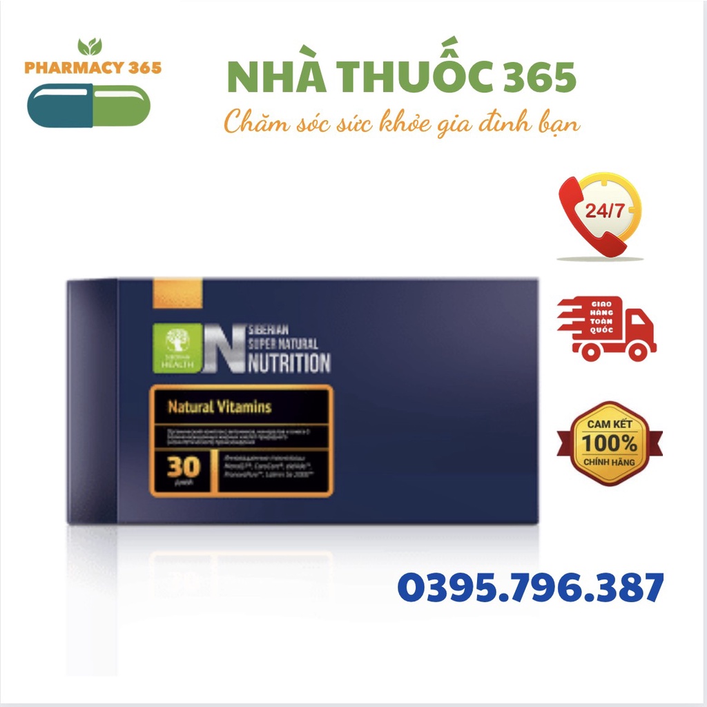 Siêu Vitamin Siberi - Thực phẩm bảo vệ sức khỏe Siberian Super Natural Nutrition. Natural Vitamins – Date T3/2023