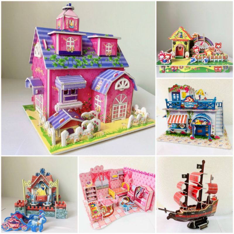 Ghép hình trí tuệ 3D size lớn nhất hiện nay. Đồ chơi phát triển trí tuệ cho trẻ em