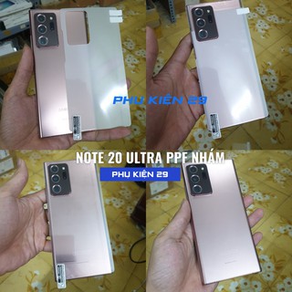 [Samsung Note 20/Note 20 Ultra] Dán dẻo FULL màn, FULL lưng PPF cao cấp