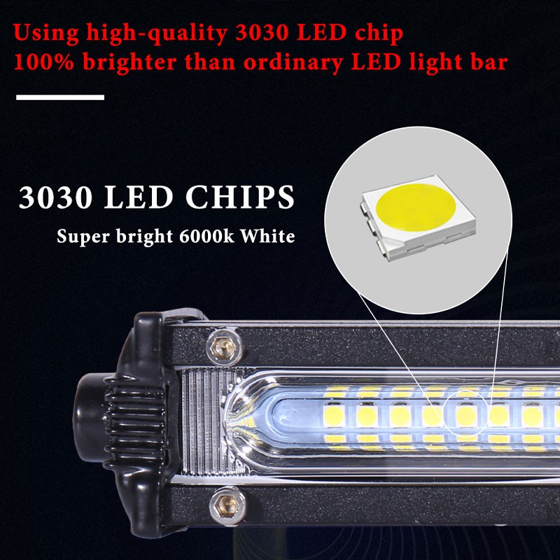 Thanh Đèn Led 48w 60w 120w 180w 12V-24V Chống Thấm Nước Cho Xe Hơi