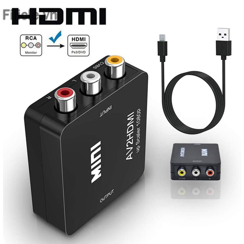 Đầu chuyển đổi AV sang HDMI mini AV2HDMI độ phân giải 1080P cho máy chiếu HDTV