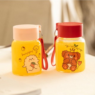 Bình thủy tinh Fashion siêu cute 350ml