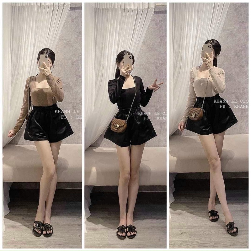 SET ÁO CỔ VUÔNG QUẦN XOÈ 109K