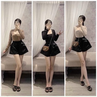 Set áo cổ vuông quần xoè 109k