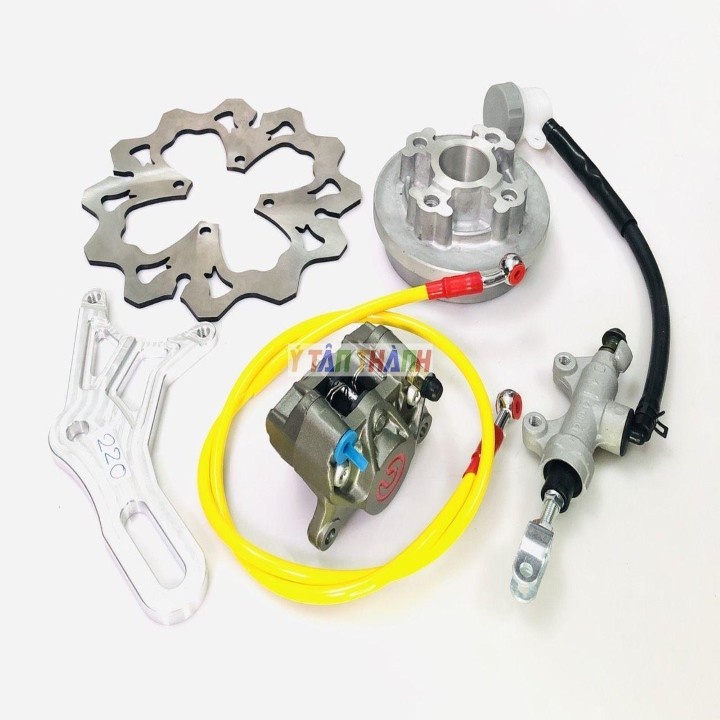 Bộ Đĩa Sau Wave Heo Rembo Xám Đĩa 220Mm V1 MS1259