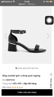 Giày Sandal 5cm