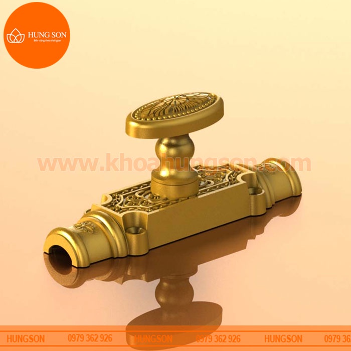 CHỐT CREMONE CỬA SỔ HỢP KIM HUY HOÀNG EX 03 ZI VÀNG