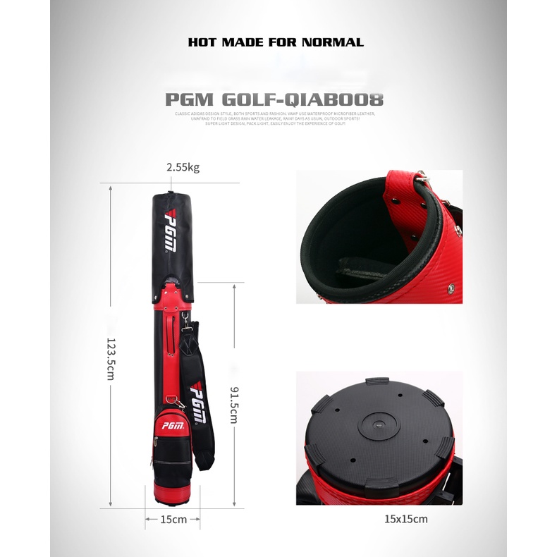 TÚI GẬY TẬP GOLF CÓ CHÂN CHỐNG - PGM GOLF STENTS BAG - QIAB008