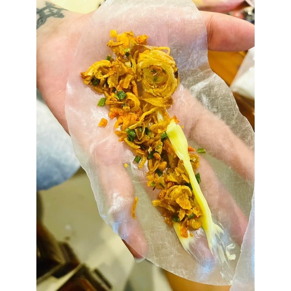 BÁNH TRÁNG PHƠI SƯƠNG MUỐI TÉP HÀNH PHI + BƠ