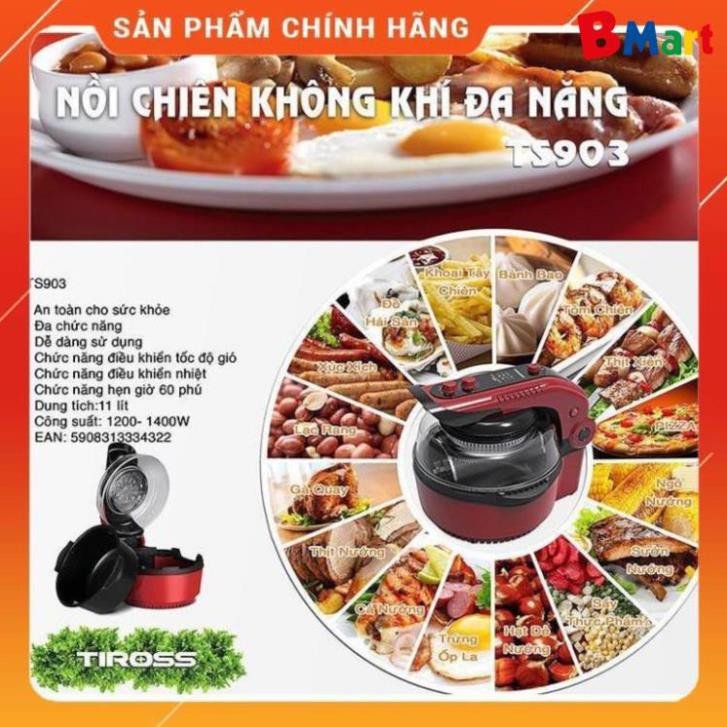 [Hỏa tốc 1 giờ]  [FREESHIP] Nồi chiên không dầu đa năng Tiross TS903 (11 lít) - Hàng chính hãng, BH 12 tháng  - BM