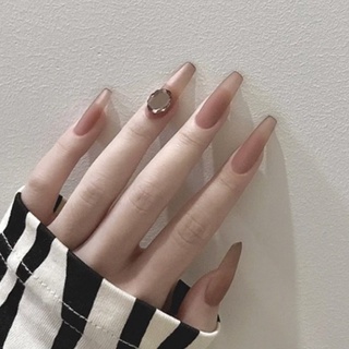 [Hàng mới về] Bộ 24 móng giả đính đá xinh xắn thời trang dành cho nữ