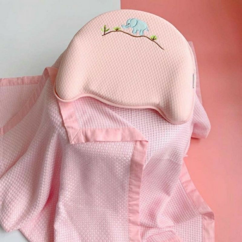 Booboo Baby - Gối cao su non, Gối chống bẹp méo đầu Babymoov an toàn tiện dụng