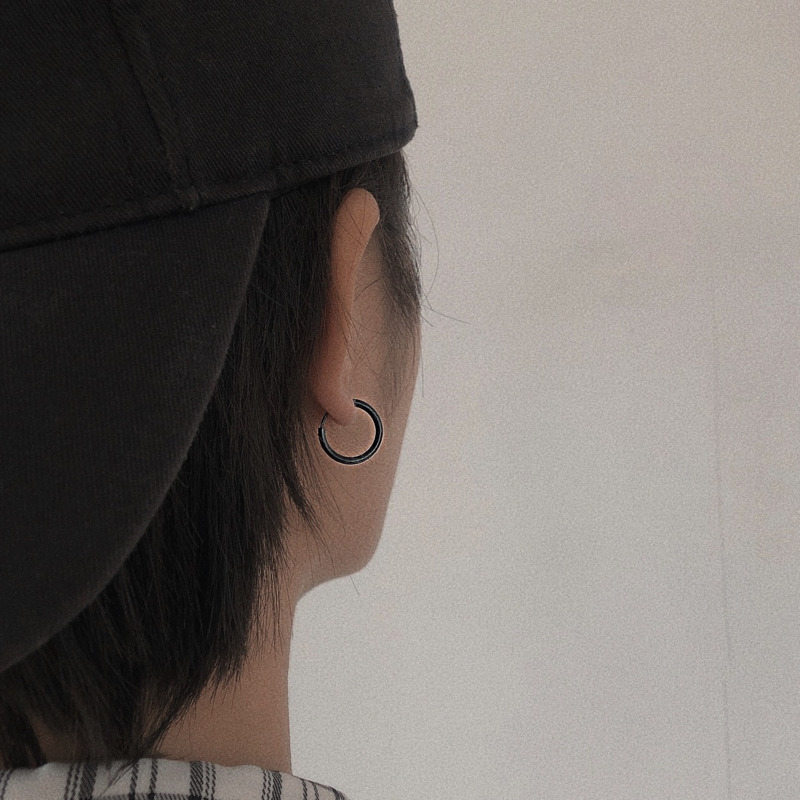 Bông Tai Dạng Kẹp Chất Liệu Thép Titan Phong Cách Thời Trang 19179