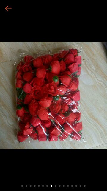 Combo 10 bông hồng giá rẻ - hoa lụa hoa giả