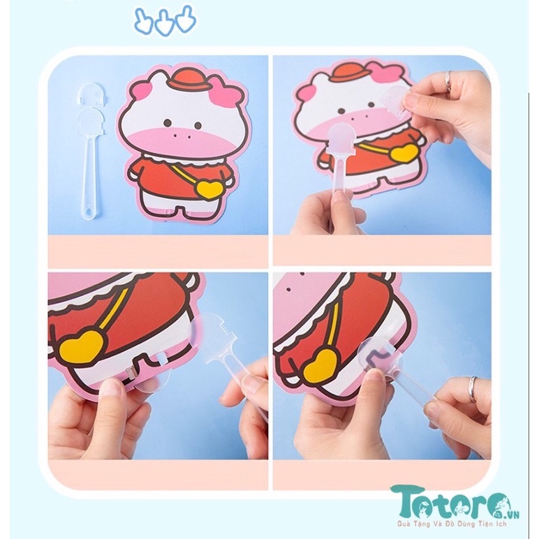 Quạt tay hoạt hình siêu dễ thương