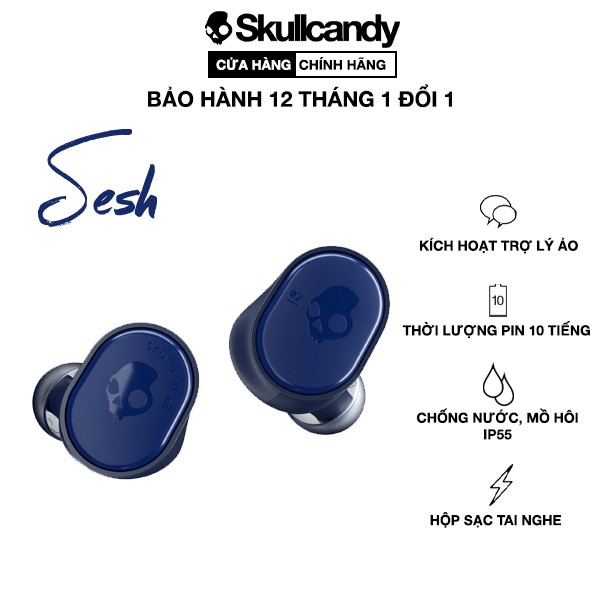 Tai Nghe Bluetooth Skullcandy Sesh True Wireless - Bảo hành 12 tháng chính hãng