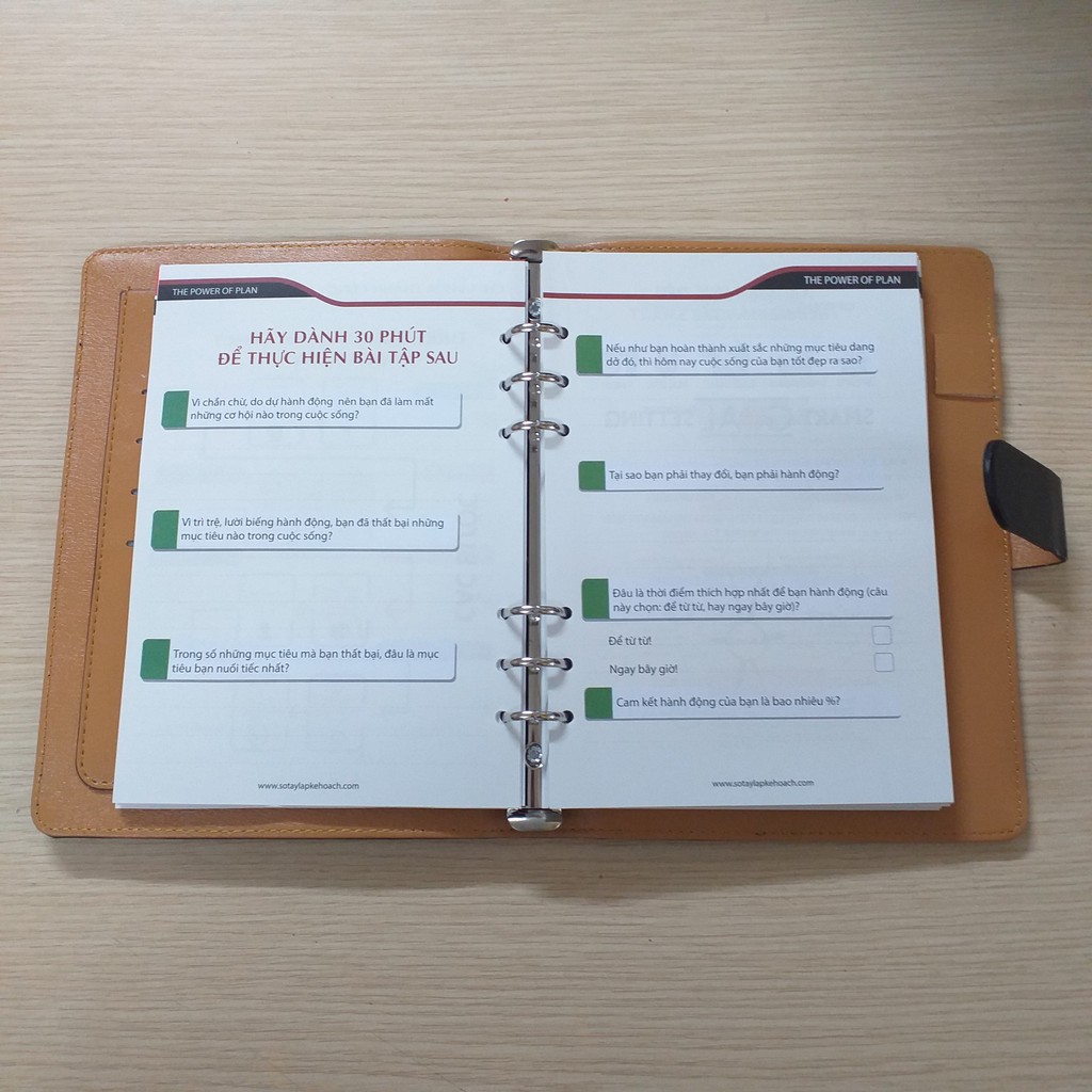 Combo 2 lõi sổ tay lập kế hoạch the Power Of Plan