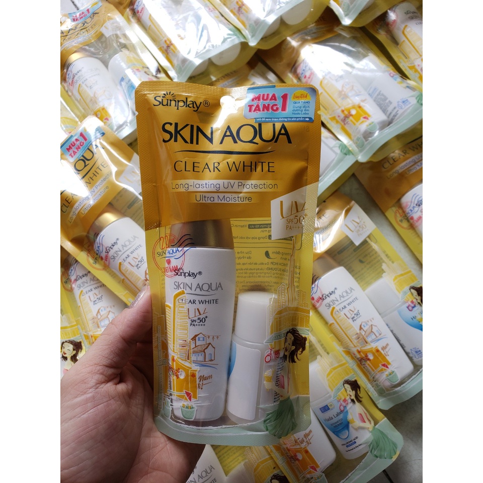 Kem chống nắng Sunplay Skin Aqua Clear White 25g ( nắp đồng)