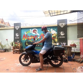 Thùng hông Givi E22N cho xe Winner/ Winner X + Baga chính hãng