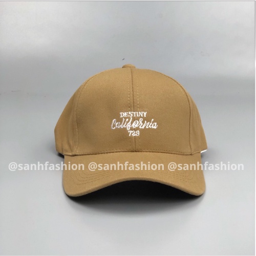 Mũ lưỡi trai thêu chữ California Nón kết chất kaki cao cấp thời trang form unisex nam nữ K64