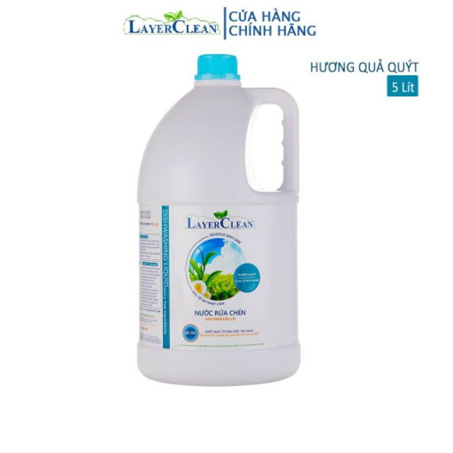 Combo 3 can 5L nước rửa chén bát hữu cơ Layer Clean