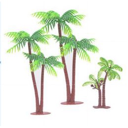 phụ kiện trang trí bánh kem [FREESHIP] set 10 cây dừa nhựa