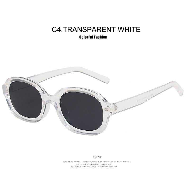 Retro Sunglasses Women Plastic Oval Small Frame Glasses Men Pink Black Sun Glasses Female Male Lentes