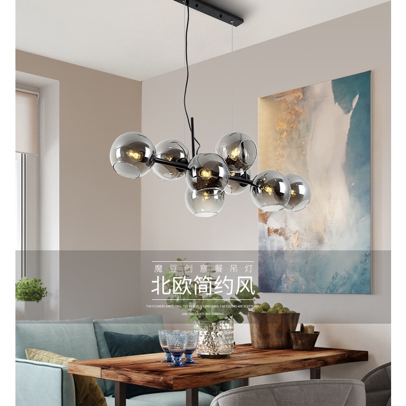 Đèn thả bàn ăn 8 bóng DC269