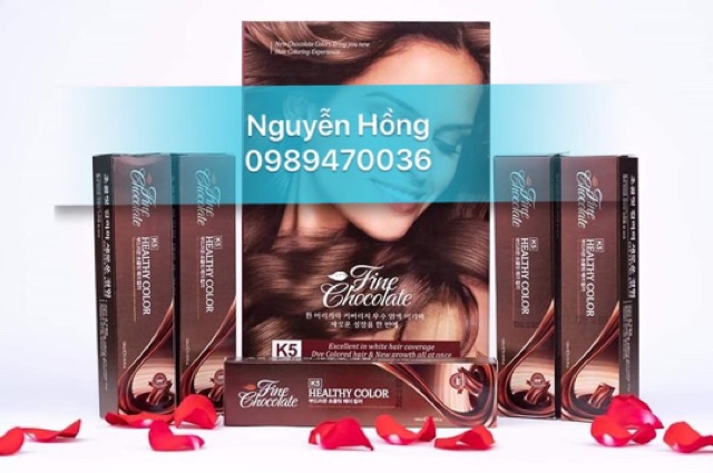 THUỐC NHUỘM TÓC CÂN BẰNG VÀ PHỦ BẠC CHOCOLATE (Từ 15tuyp tặng bảng màu)