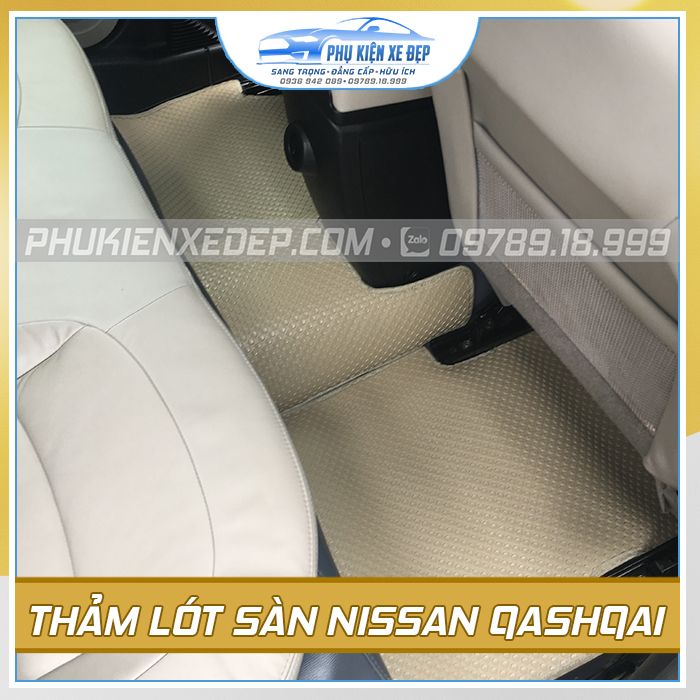 Thảm lót sàn ô tô KataCAO CẤP  cao su Thái Lan cho xe Nissan X-Trail/Terra/Silphy/Qashqai/Navara vừa khít sàn xe